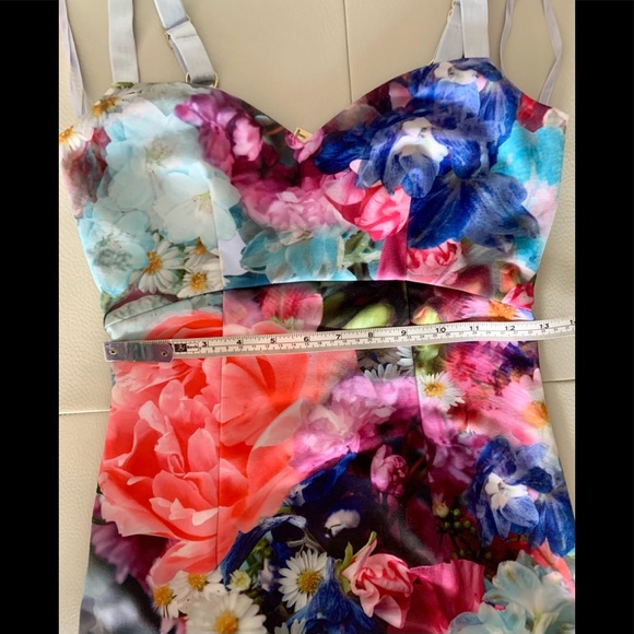 TED BAKER Emore Floral Bodycon Dress Size 1 - Picture 7 of 7